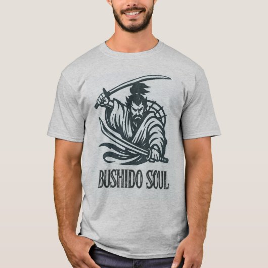 Bushido Soul - Samurai Spirit Warrior T-shirt | (Voorkant)