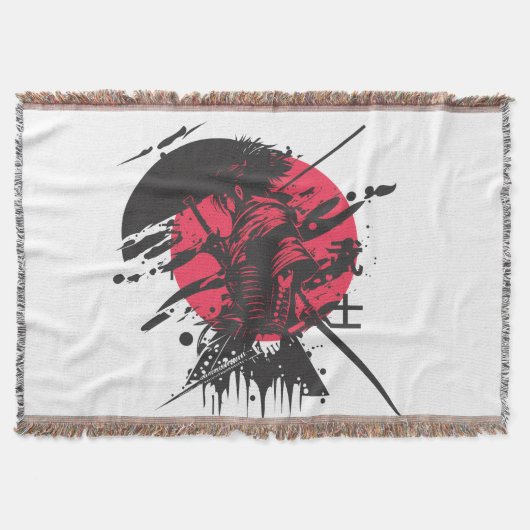 Bushido Spirit: Samurai Warrior Aesthetic Deken (Voorkant)