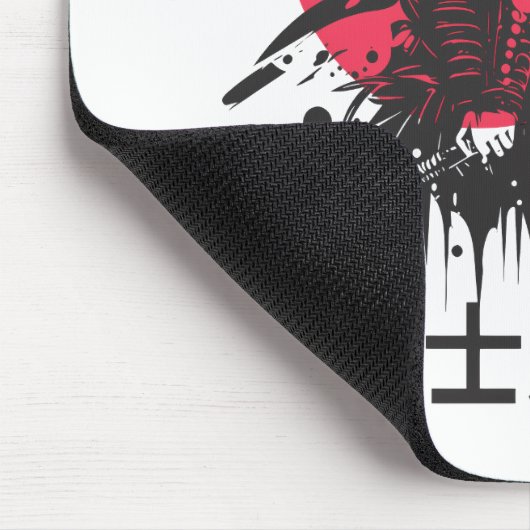 Bushido Spirit: Samurai Warrior Aesthetic Muismat (Hoek)