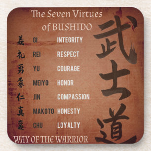 BUSHIDO VIRTUES BIER ONDERZETTER