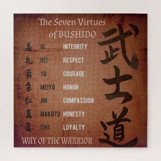 BUSHIDO VIRTUES LEGPUZZEL (Verticaal)