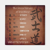 BUSHIDO VIRTUES MAGNEET (Voorkant)