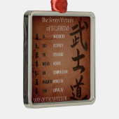 BUSHIDO VIRTUES METALEN ORNAMENT (Rechts)