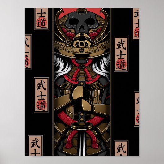 Bushido Warrior Poster (Voorkant)