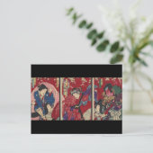 Bushido Zwaard Vechten Japanse Samurai Warrior Briefkaart (Staand voorkant)