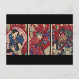 Bushido Zwaard Vechten Japanse Samurai Warrior Briefkaart