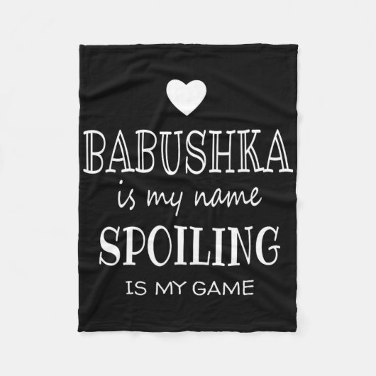 Bushka is mijn naam Grappig Graphic voor Bushka Om Fleece Deken (Voorkant)