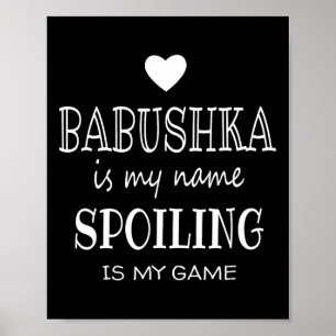Bushka is mijn naam Grappig Graphic voor Bushka Om Poster