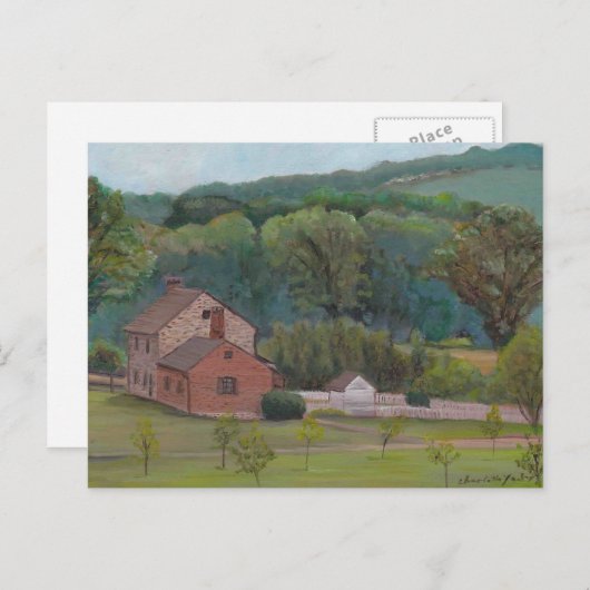 Bushman Boerderij Gettysburg Origineel KunstBriefk Briefkaart (Voorkant / Achterkant)