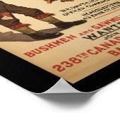 Bushmen en Sawmill Hands -  Canada oorlogsplein Poster (Hoek)