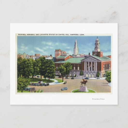 Bushnell Memorial, Lafayette Briefkaart (Voorkant)