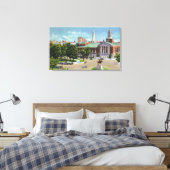 Bushnell Memorial, Lafayette Canvas Afdruk (Insitu (Slaapkamer))