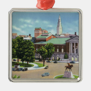 Bushnell Memorial, Lafayette Statue Metalen Ornament