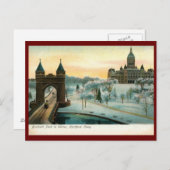 Bushnell Park in Winter, Hartford CT  Briefkaart (Voorkant / Achterkant)