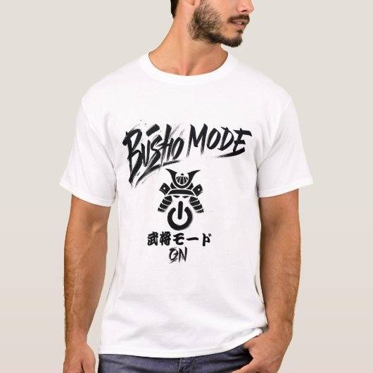 Busho Mode on - Warrior mode T-shirt (Voorkant)