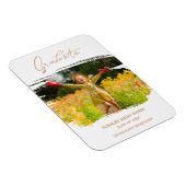 Bushslag Whimsical Calligraphy Afstuderen Pre K Magneet (Rechterzijde)