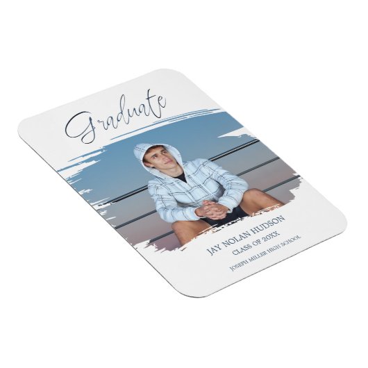 Bushslag Whimsical Typography Afstuderen School Magneet (Rechterzijde)