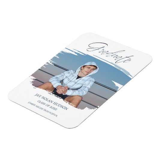 Bushslag Whimsical Typography Afstuderen School Magneet (Linkerzijde)