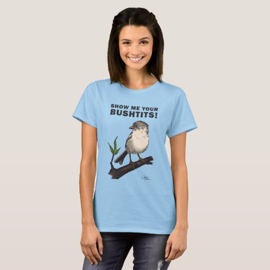 Bushtit T-shirt (Voorkant volledig)