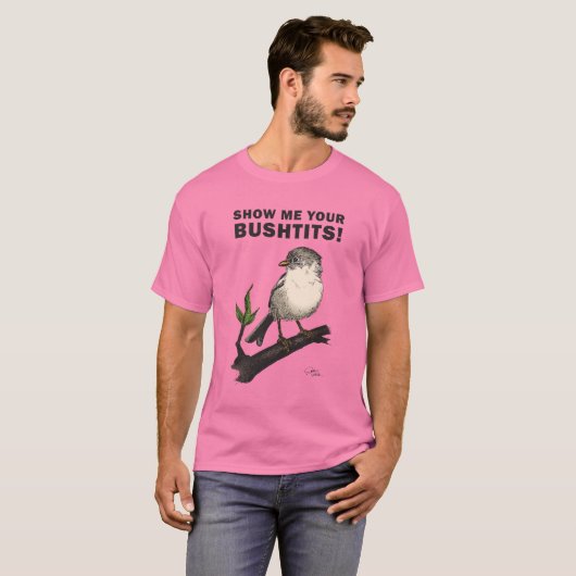 Bushtit T-shirt (Voorkant volledig)
