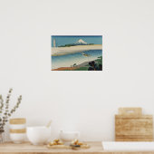 Bushu Tamagawa - Thirty Six Views of Mount Fuji Poster (Keuken)