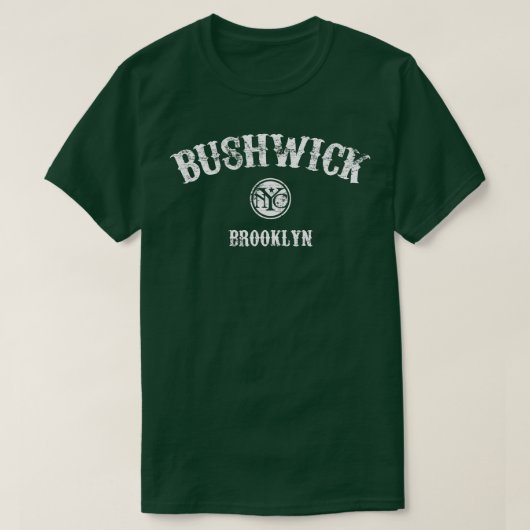 Bushwick Brooklyn NYC T-shirt (Design voorkant)