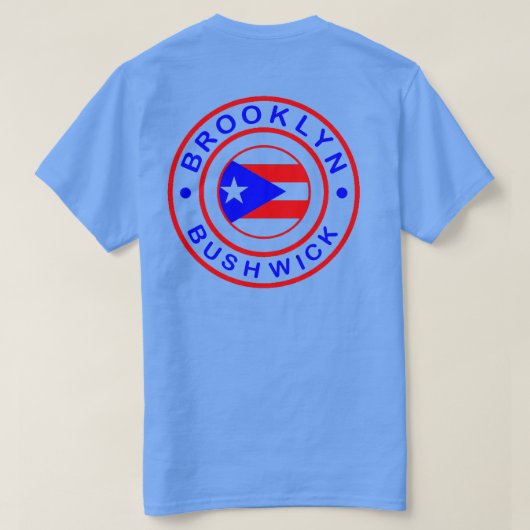 bushwick brooklyn - Puerto Rican Pride Shirt (Design achterkant)