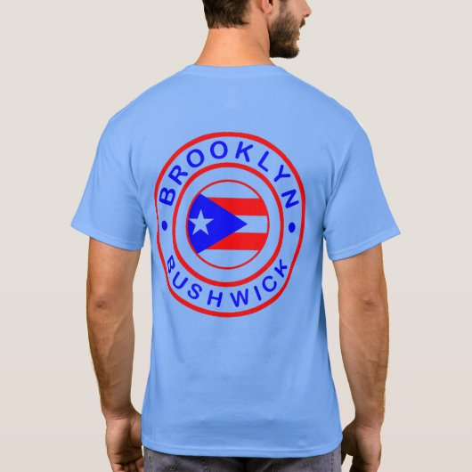 bushwick brooklyn - Puerto Rican Pride Shirt (Achterkant)