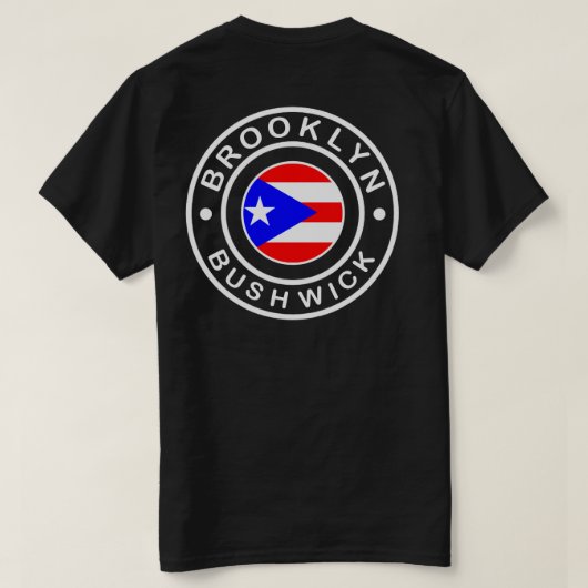 bushwick brooklyn - Puerto Rican Pride Shirt (Design achterkant)