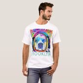 Bushwick Brooklyn, Technicolor Music dog T-shirt (Voorkant volledig)