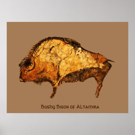 Bushy Bison of Altamira Poster (Voorkant)