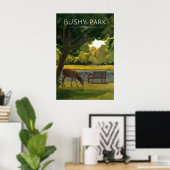 Bushy Park Londen Reisposter Poster (Thuiskantoor)