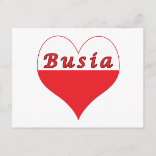 Busia Poland Heart Briefkaart