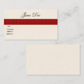 Businees Kaart - Rode Lijn Visitekaartje (Voorkant / Achterkant)