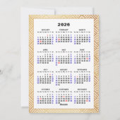 Business 2025 Kalender Feestelijk Fireworks Gold Feestdagenkaart (Achterkant)