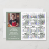 Business 2025 Kalender Minimalist Sage Green Feestdagenkaart (Voorkant)