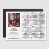 Business 2025 Kalender Minimalistische Foto Magnet (Voorkant / Achterkant)