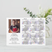 Business 2025 Kalender Minimalistische Zilveren Gl Feestdagenkaart (Staand voorkant)