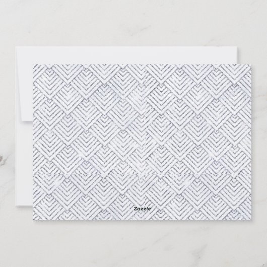 Business 2025 Kalender Minimalistische Zilveren Gl Feestdagenkaart (Achterkant)