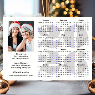 Business 2026 Kalender Minimalistische Zilveren Gl