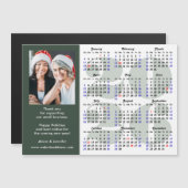 Business 2026 Kalender Sage Groene Foto Magnetisch (Voorkant / Achterkant)