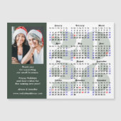 Business 2026 Kalender Sage Groene Foto Magnetisch (Voorkant)