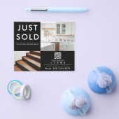 Business 2 Promotie Foto QR Code Social Media Flyer (Enkel)