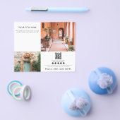 Business 2 Promotie Foto QR Code Social Media Flyer (Enkel)