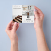 Business 2 Promotie Foto QR Code Social Media Flyer (Hand)