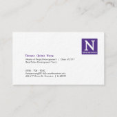 Business, 3,5 x 2,0 inch, 100 pack, Ultra-Thick Pr Visitekaartje (Achterkant)