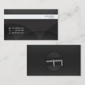 Business, 3,5 x 2,25 inch, 100 pack, grijs_White Visitekaartje (Voorkant / Achterkant)