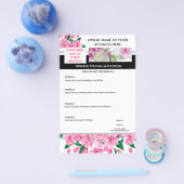 Business 4 photocherry blossom spa salon chic flyer (Enkel)