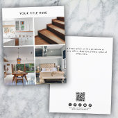 Business 4 Promotionele Foto Dubbelzijdig Flyer