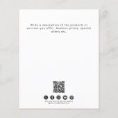 Business 4 Promotionele Foto Dubbelzijdig Flyer (Achterkant)